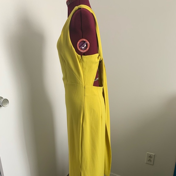 Whistles Toe Back Maxi dress sz 6 yellow - Picture 3 of 7